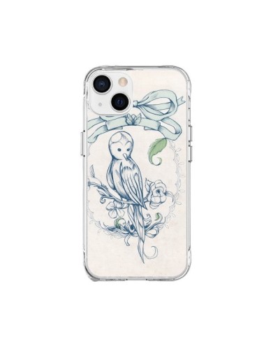 Coque iPhone 15 Plus Bird Oiseau Mignon Vintage - Lassana
