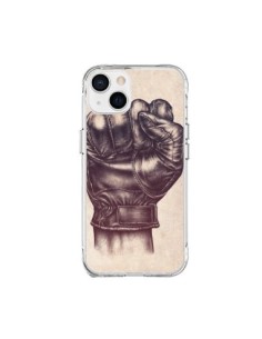 Cover iPhone 15 Plus Fight Poing Cuir Pugno Combattimento...