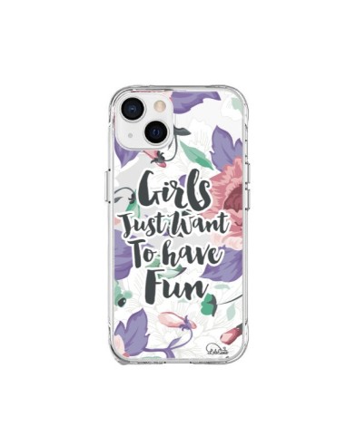 Cover iPhone 15 Plus Ragazza Divertente Trasparente - Lolo Santo