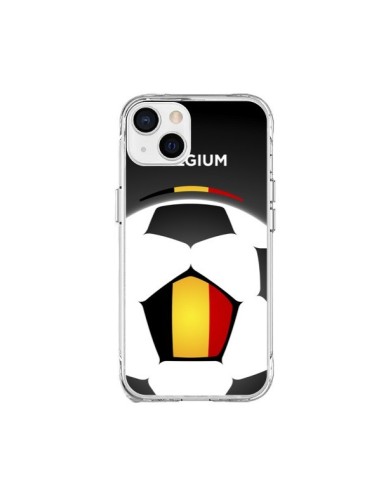 Coque iPhone 15 Plus Belgique Ballon Football - Madotta