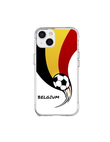 Coque iPhone 15 Plus Equipe Belgique Belgium Football - Madotta