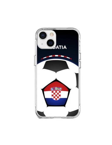 Coque iPhone 15 Plus Croatie Ballon Football - Madotta