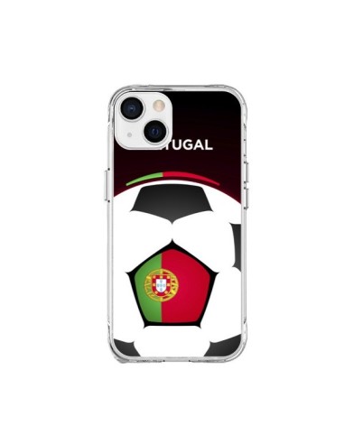 Coque iPhone 15 Plus Portugal Ballon Football - Madotta