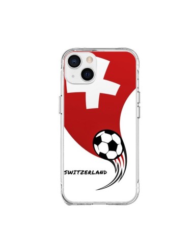 Coque iPhone 15 Plus Equipe Suisse Switzerland Football - Madotta
