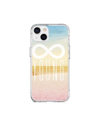 Coque iPhone 15 Plus Forever Young Plage - Mary Nesrala