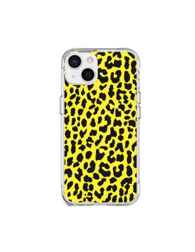 Coque iPhone 15 Plus Leopard Jaune - Mary Nesrala