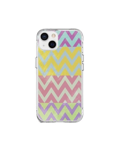 Coque iPhone 15 Plus Chevron Summer Triangle Azteque - Mary Nesrala