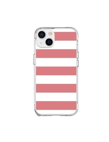 Coque iPhone 15 Plus Bandes Corail - Mary Nesrala