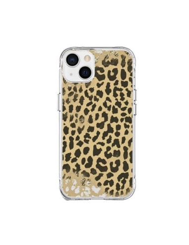 Cover iPhone 15 Plus Leopardo Dorato Golden - Mary Nesrala