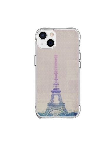 Coque iPhone 15 Plus I love Paris Tour Eiffel - Mary Nesrala