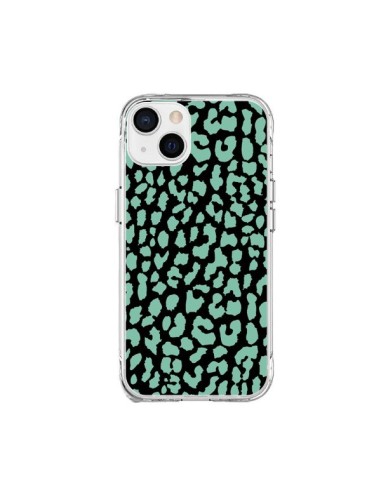 Coque iPhone 15 Plus Leopard Mint Vert - Mary Nesrala