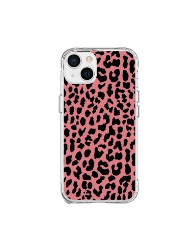 Cover iPhone 15 Plus Leopardo Corallo Neon - Mary Nesrala