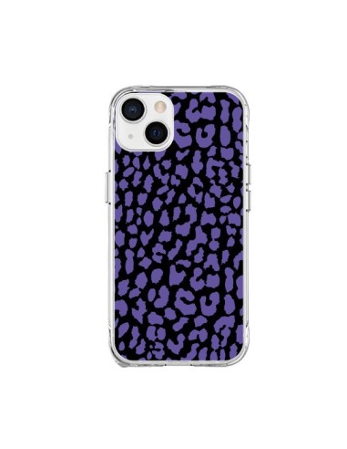 Coque iPhone 15 Plus Leopard Violet - Mary Nesrala