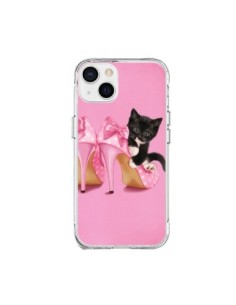 iPhone 15 Plus Case Caton Cat Black Kitten Scarpe Shoes -...