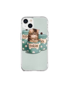 iPhone 15 Plus Case Caton Cat Kitten Boite Biscotto Polka...