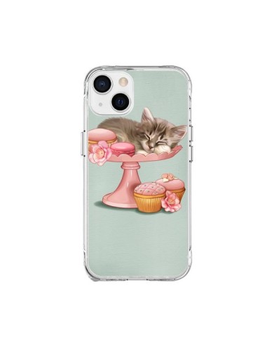 Coque iPhone 15 Plus Chaton Chat Kitten Cookies Cupcake - Maryline Cazenave