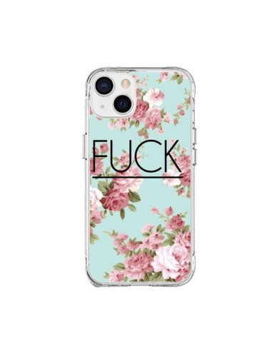 Coque iPhone 15 Plus Fuck Fleurs - Maryline Cazenave