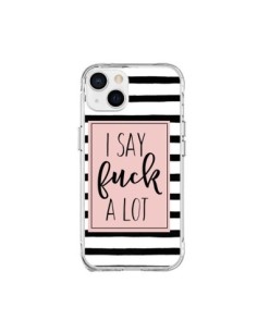 iPhone 15 Plus Case Say Fuck A Lot Bandes - Maryline...