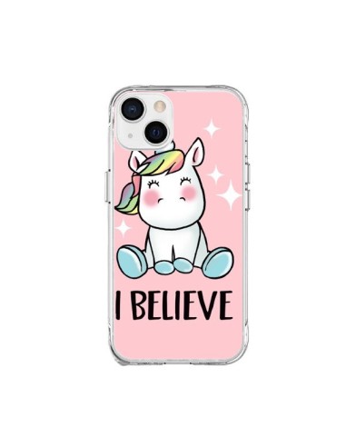 Cover iPhone 15 Plus Unicorno I Believe - Maryline Cazenave
