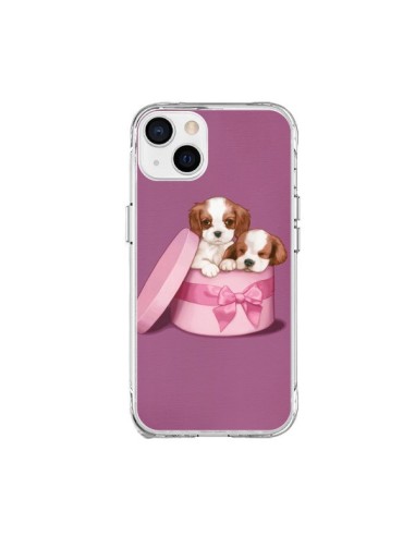Coque iPhone 15 Plus Chien Dog Boite Noeud - Maryline Cazenave