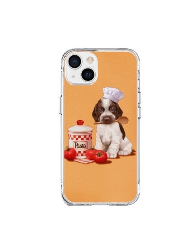 Coque iPhone 15 Plus Chien Dog Pates Pasta Cuisinier - Maryline Cazenave
