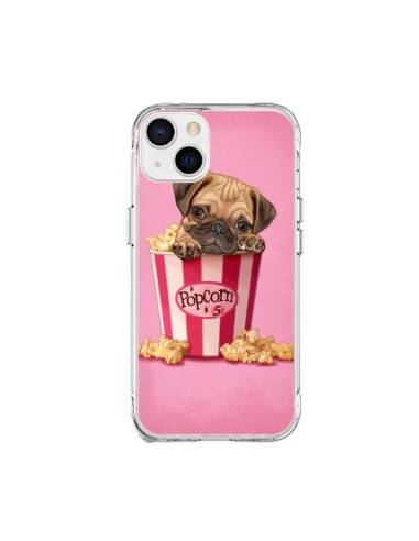 Coque iPhone 15 Plus Chien Dog Popcorn Film - Maryline Cazenave