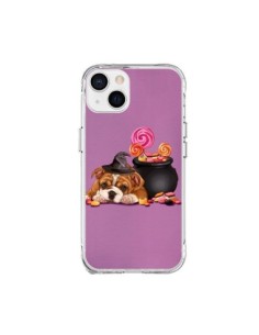 Cover iPhone 15 Plus Cane Halloween Strega Calderone...