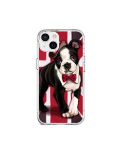 Cover iPhone 15 Plus Cane Inglese UK British Gentleman -...