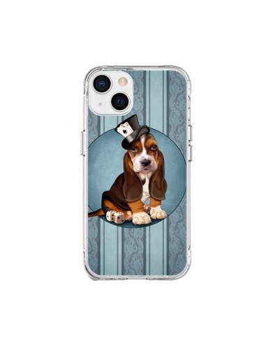 Coque iPhone 15 Plus Chien Dog Jeu Poket Cartes - Maryline Cazenave