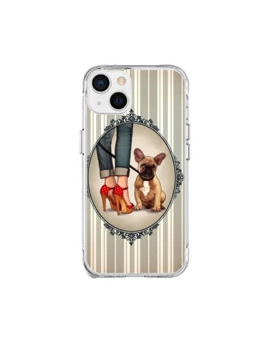 Coque iPhone 15 Plus Lady Jambes Chien Dog - Maryline Cazenave