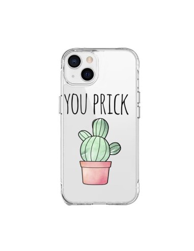 Cover iPhone 15 Plus You Prick Cactus Trasparente - Maryline Cazenave