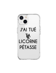 Cover iPhone 15 Plus Tué Licorne Pétasse Trasparente...