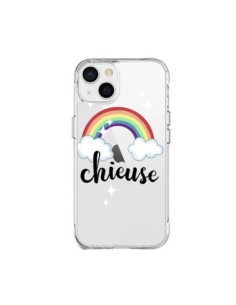 Coque iPhone 15 Plus Chieuse Arc En Ciel Transparente -...