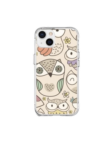 Coque iPhone 15 Plus Chouette Vintage - Maria Jose Da Luz