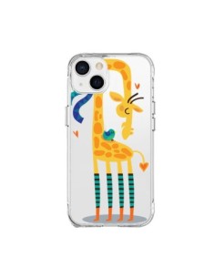 Cover iPhone 15 Plus L'oiseau e la Girafe Amore L'uccello...