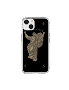 Coque iPhone 15 Plus God Black Drake Chanteur Jeu Cartes...