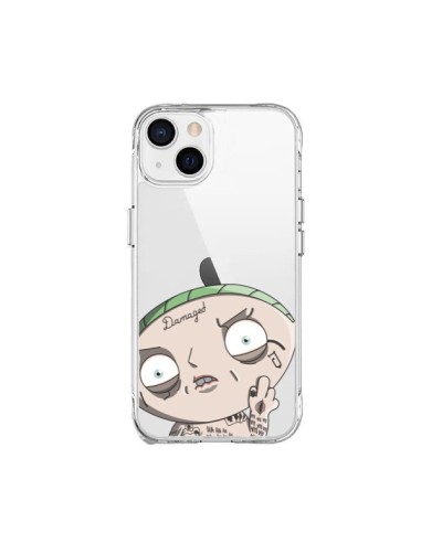 Coque iPhone 15 Plus Stewie Joker Suicide Squad Transparente - Mikadololo