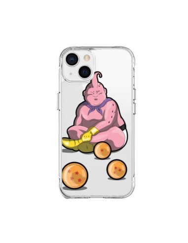 Cover iPhone 15 Plus Buu Dragon Ball Z Trasparente - Mikadololo