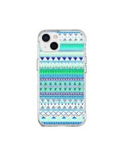 Coque iPhone 15 Plus Chenoa Bleu Azteque - Monica Martinez