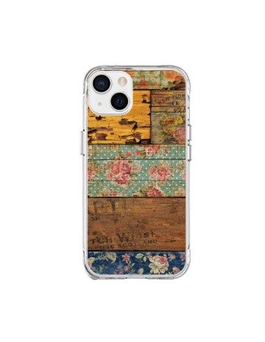 iPhone 15 Plus Case Barocco Style Wood - Maximilian San