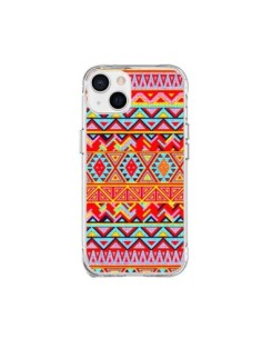 Cover iPhone 15 Plus India Style Pattern Legno Azteco -...