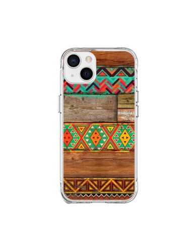 Coque iPhone 15 Plus Indian Wood Bois Azteque - Maximilian San