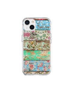 iPhone 15 Plus Case Rococo Style Wood Flowers -...