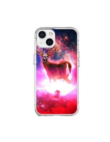 Coque iPhone 15 Plus Cosmic Deer Cerf Galaxy - Maximilian San