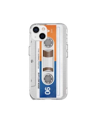 Cover iPhone 15 Plus Bianco Cassette K7 - Maximilian San