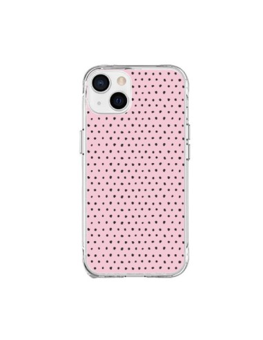 Cover iPhone 15 Plus Artsy Dots Rosa - Ninola Design