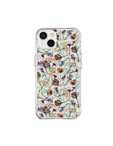 iPhone 15 Plus Case Dry Blue Flowers - Ninola Design