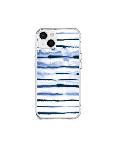 iPhone 15 Plus Case Electric Lines White - Ninola Design