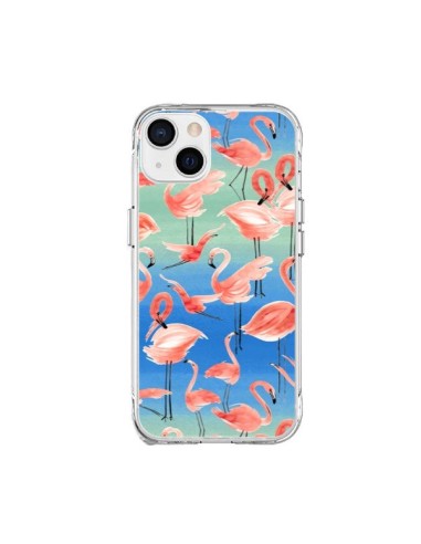Coque iPhone 15 Plus Flamingo Pink - Ninola Design