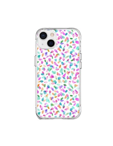 Coque iPhone 15 Plus Flower Petals Pink - Ninola Design